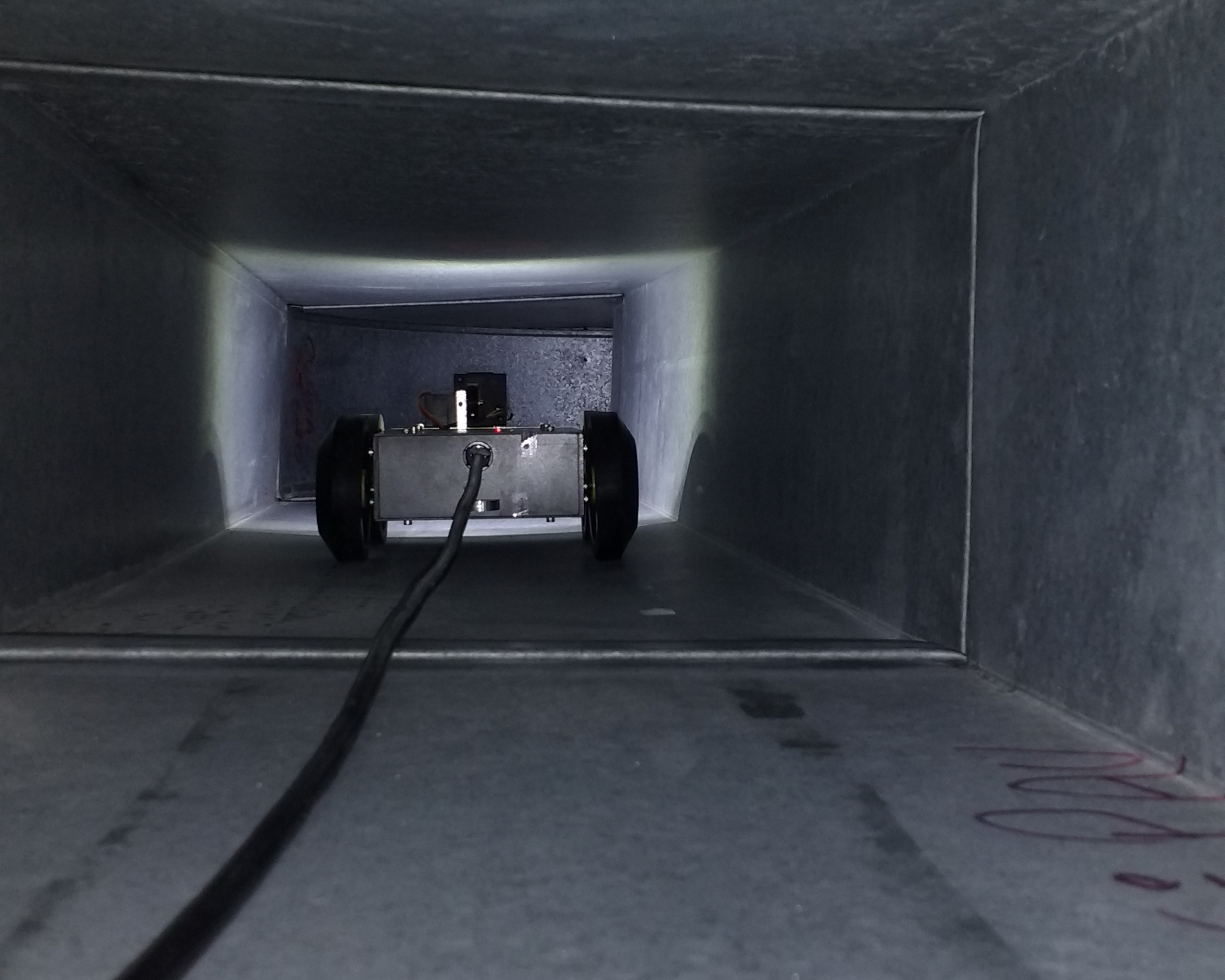 Duto antes da Limpeza